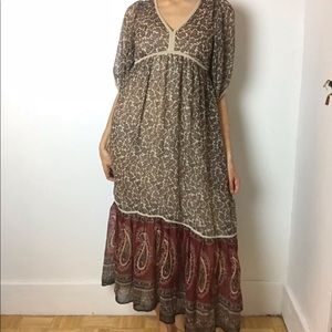 prairie western maxi dress 🌲🌻